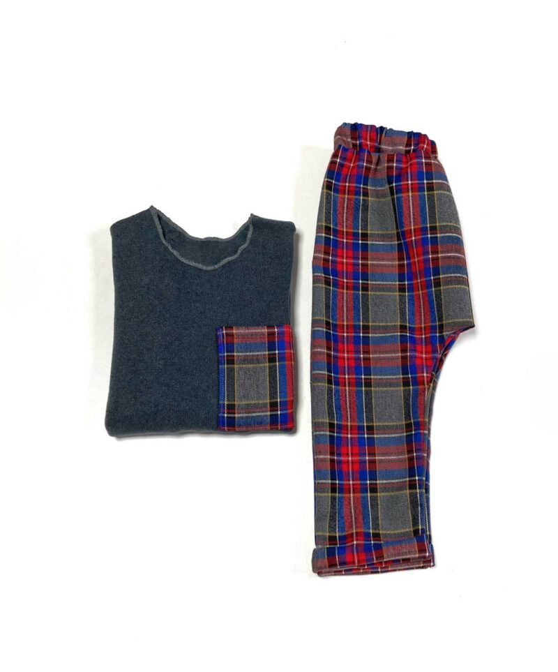 Completo bimbo tartan