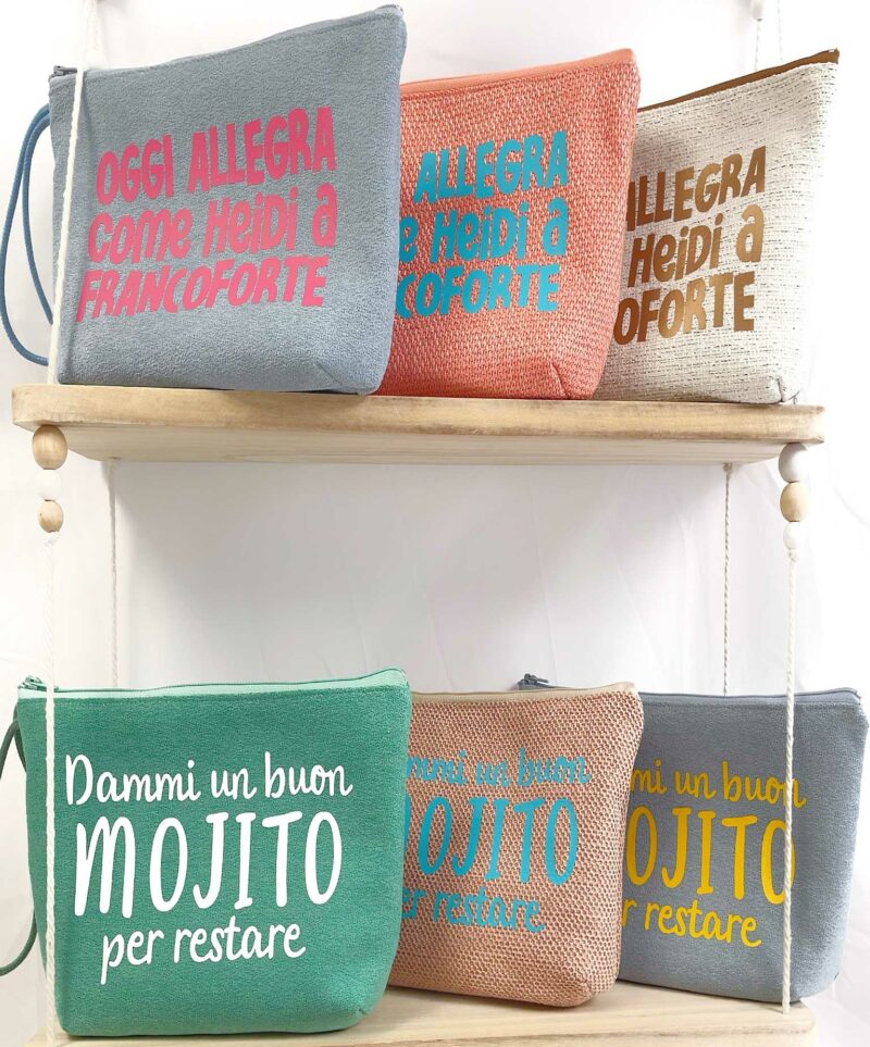 Pochette personalizzate frasi