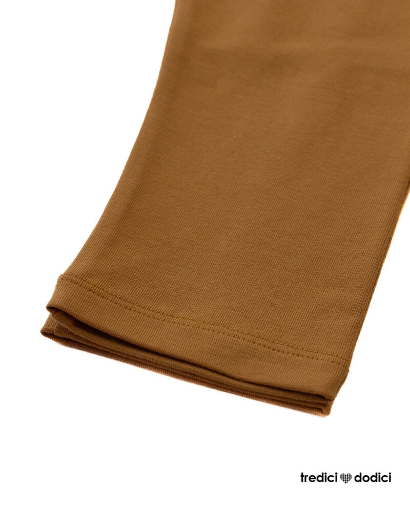 Leggings con orlo caramel