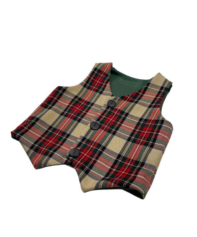 Gilet bimbo tartan