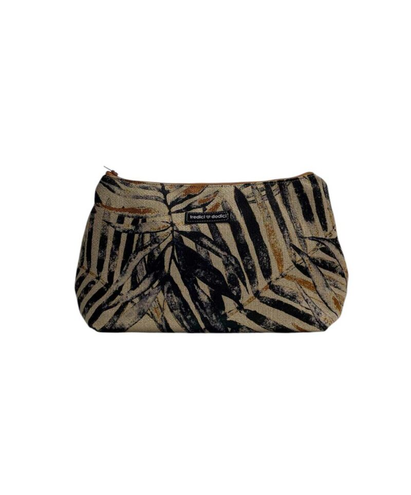 Maxi trousse foglie jungle coccio