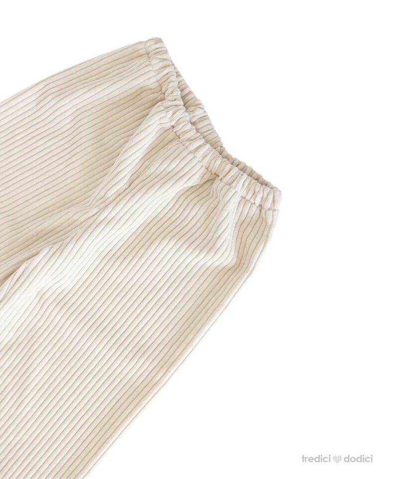 Panta donna velluto beige