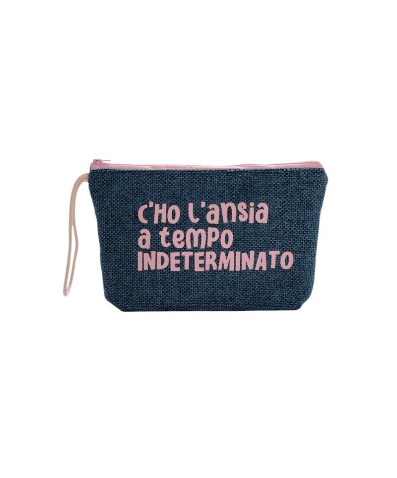 Pochette blu ansia rosa