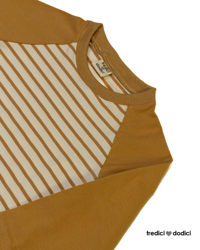 T-shirt raglan caramel