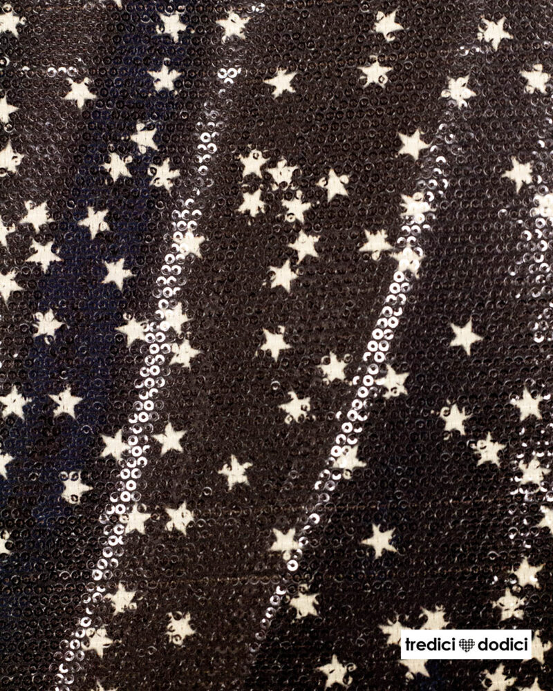 Paillettes nero e stelline