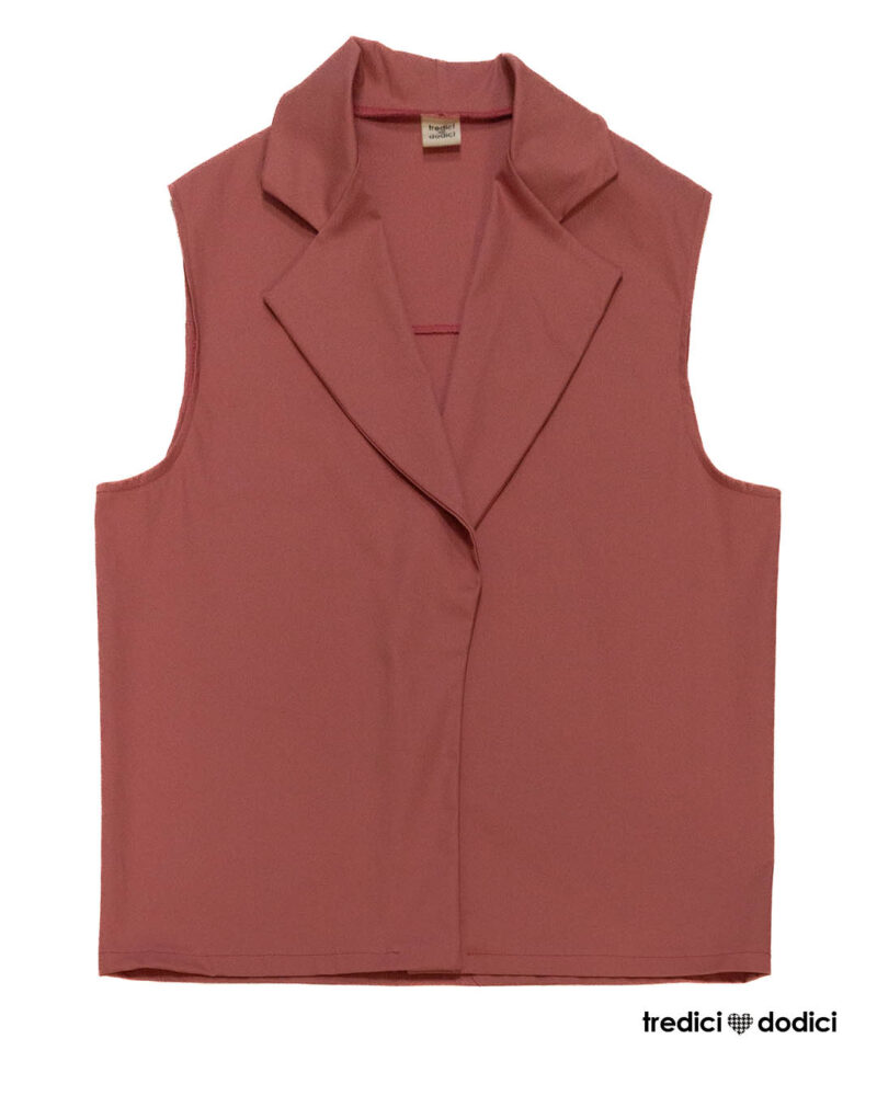 Gilet donna malva